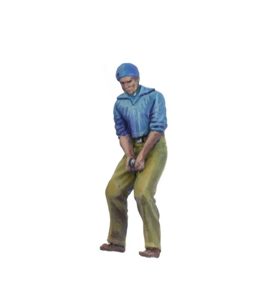 Set di 10 figure di navi in metallo: artiglieri in scala 1/48