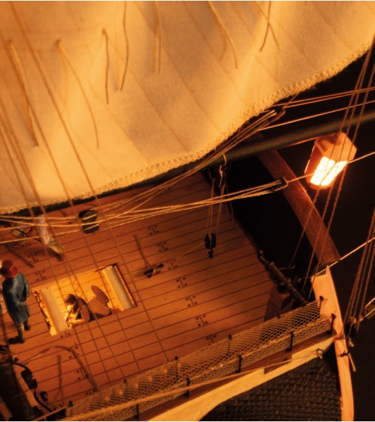 Master and Commander's HMS Surprise - modelbyggesæt i træ i skala 1:48