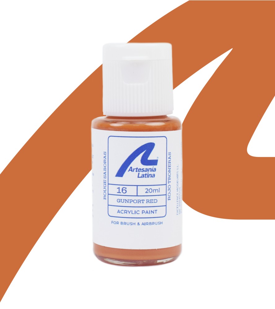 Pintura al Agua: Rojo Gunport (20 ml)