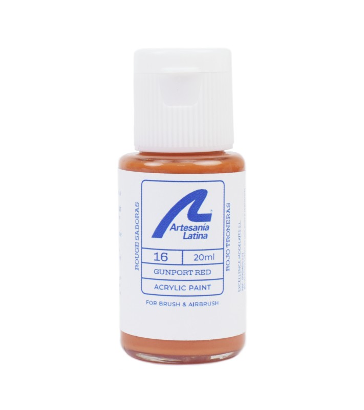Barva na vodní bázi: Gunport Red (20 ml) 2