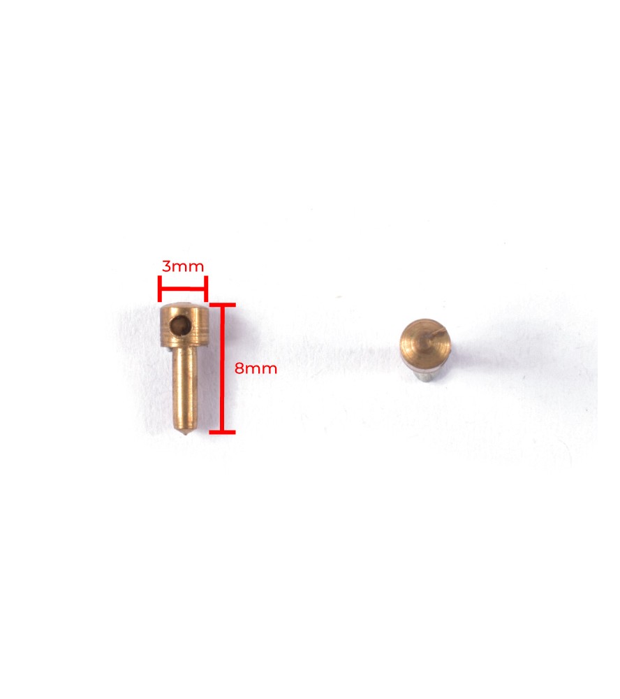 Candelero con 1 Orificio Diám. 3 x 8 mm (10...