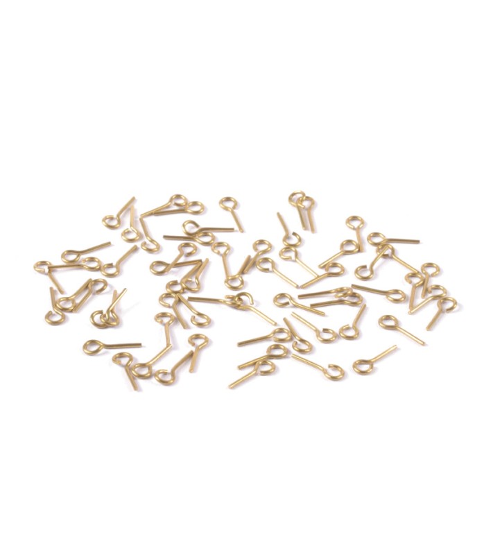 Mosiężna śruba oczkowa 7 mm (60 sztuk)