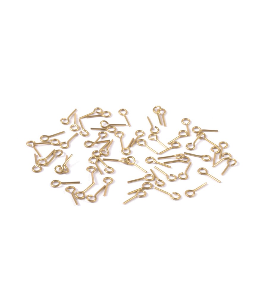 Mosiężna śruba oczkowa 7 mm (60 sztuk)