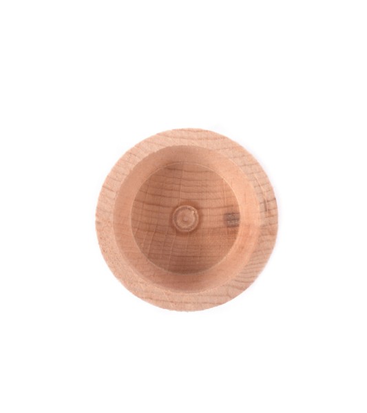 Vrchol stožáru z bukového dřeva Průměr. 38 mm / výška 19 mm (1 kus) pro modelování lodí