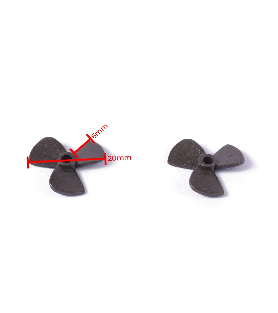 3-łopatowe śmigło metalowe 20 mm (2 szt.) do...