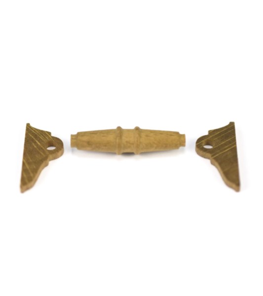 Cabestan Horizontal en Bois de Noyer 30 mm pour Modélisme Naval