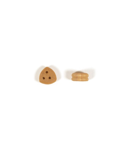 Trojúhelníkové oko Deadeye v barvě Boxwood Dia. 7 mm (8 jednotek) pro modelování lodí