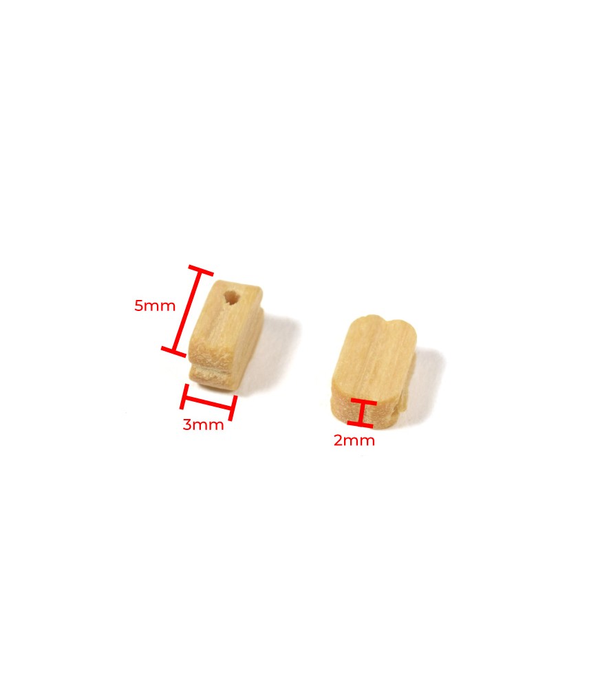 Jednoduchý blok z boxusového dřeva 5 mm (20...