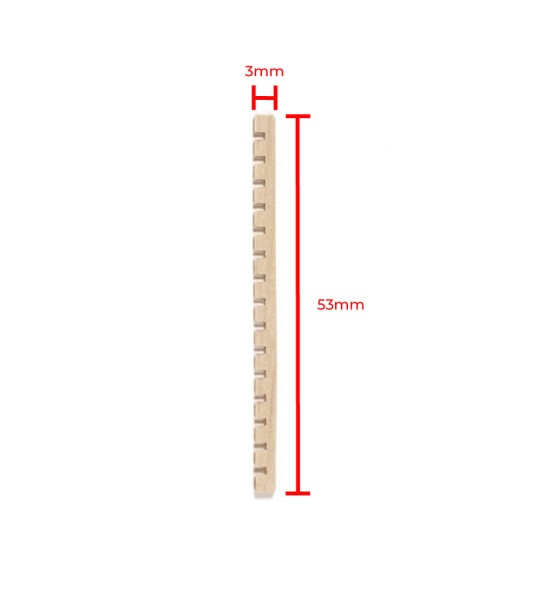 Březové dřevěné obložení 53 mm (30 ks) pro námořní modelářství