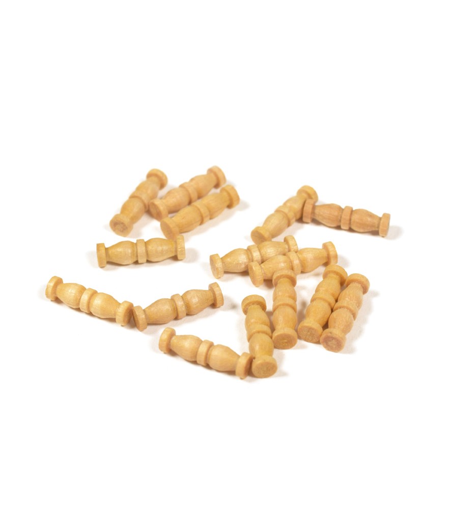 Colonne Double en Bois de Buis 12 mm (15...