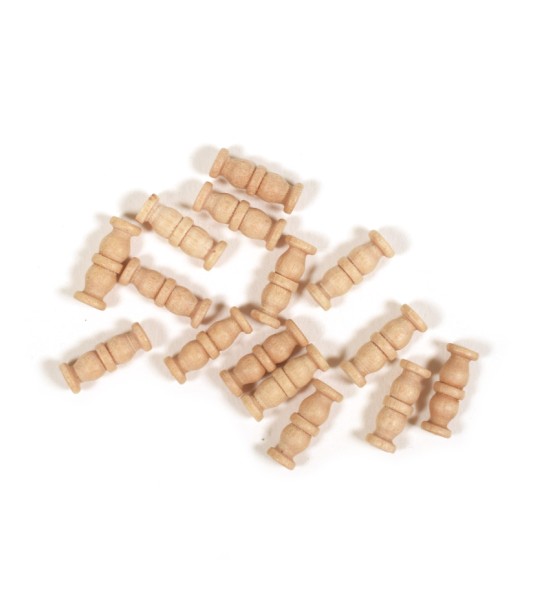 Double Column in Boxwood 10mm (15 Units) for Ship Modeling