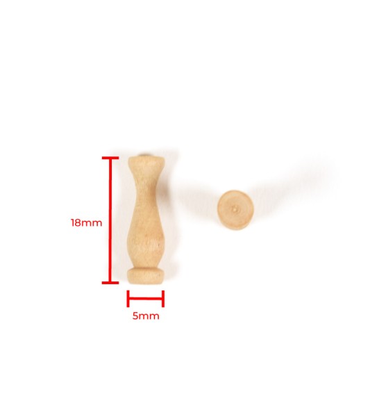 Pojedyncza kolumna z bukszpanu 18 mm (10 sztuk) do modelowania statków
