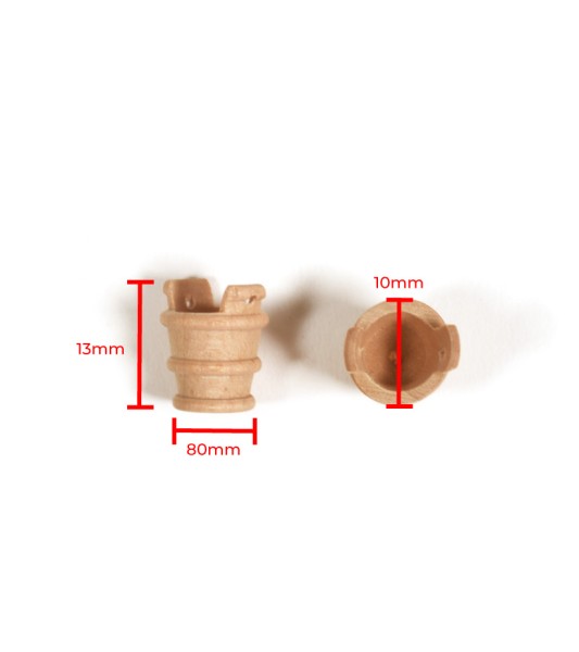 Łyżka bukszpanowa 13 mm (4 szt.) do modelarstwa morskiego