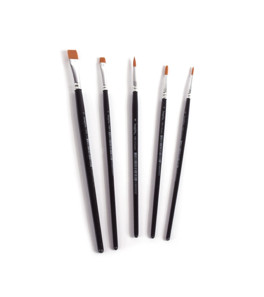 Conjunto essencial de 5 pincéis de modelação