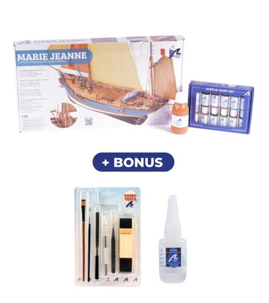 Atunero Marie Jeanne. Pack Regalo con Maqueta, Pinturas y Herramientas