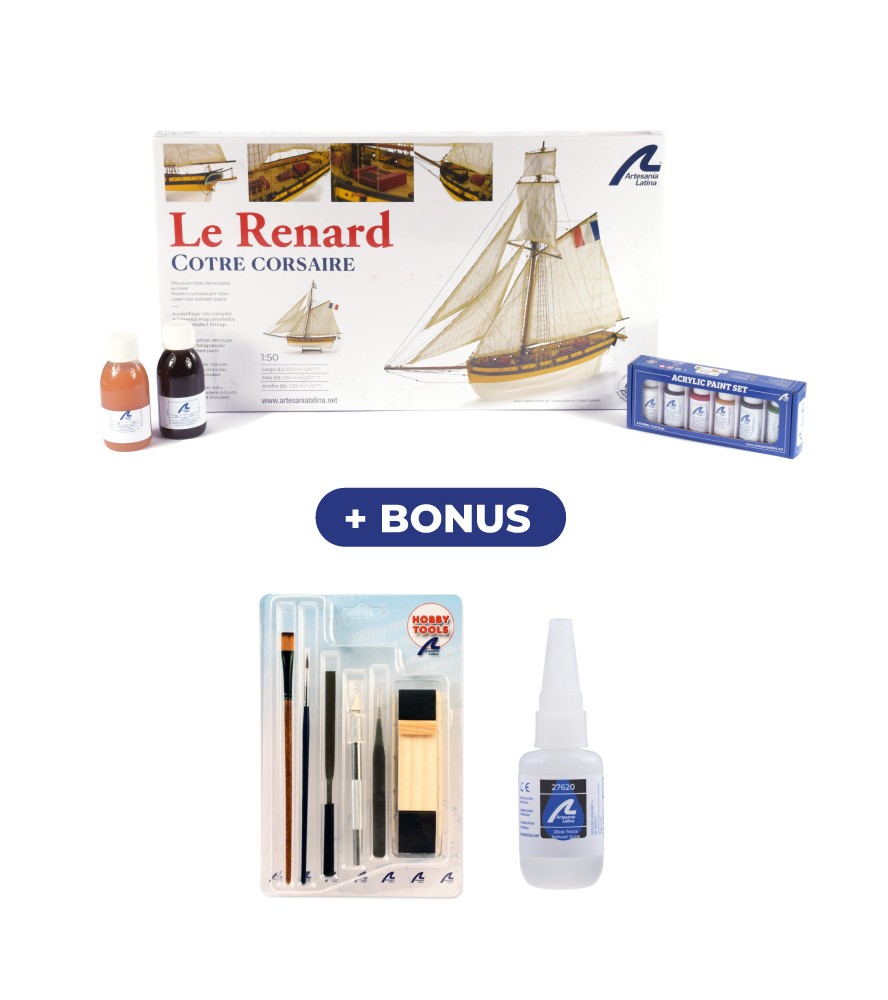 Le Renard Cutter. Gift Pack with Model, Paints...