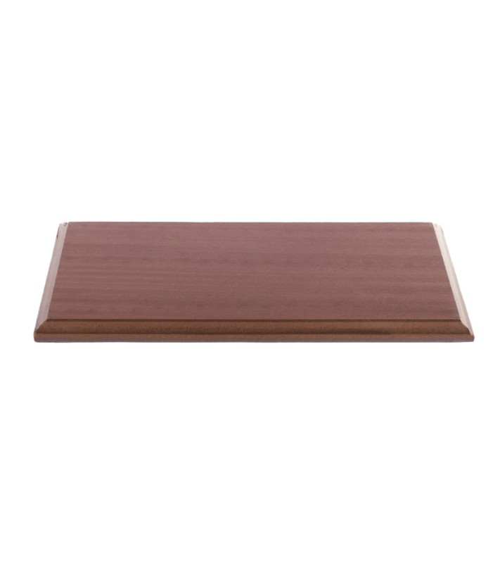 Sapelly gefineerd MDF onderstel met rechthoekige vorm (385x180 mm)