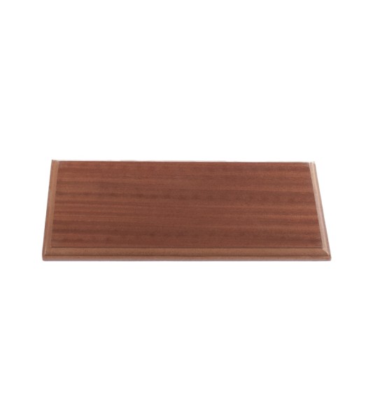 Wooden Exhibition Base Sapele veneered MDF with Rectangular Shape (385x180 mm)