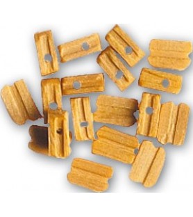 Enkelt blok i buksbom 6 mm (18 enheder) til modelskibe