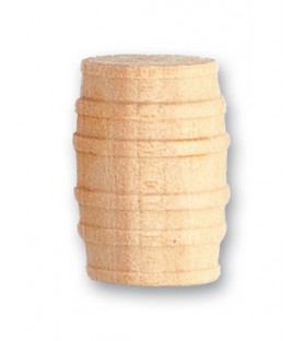 Barril de Madera de Boj 15 mm (3 Unids.) para Modelismo...